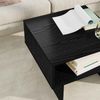 vidaXL Couchtisch, Holzwerkstoff Eichen-Optik Schwarz, 48 x 46 x 35 cm Bild 4