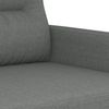 vidaXL 2-tlg. Sofagarnitur mit Kissen Dunkelgrau Stoff 3201585 Bild 5