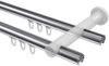 Innenlauf-Gardinenstangen-Set Platon Santo 180 cm, 2-läufig, 20 mm Ø Chrom Bild 3