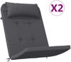 vidaXL Adirondack-Auflagen 2 Stk. Anthrazit Oxford-Gewebe, 126 x 58 x 4,5 cm Bild 2