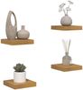 vidaXL Wandregal 4 pcs Beige 23 x 23,5 x 4 cm Holzwerkstoff 42019982 Bild 3