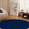 Tapiso Outdoorteppich MONO, rund, Höhe: 6 mm, Kurzflor Indoor Outdoor Einfarbig Bild 3