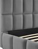 tectake Polsterbett elegantes sofa mit Lattenrost 120x200 cm und samtbezug (moderner Polsterbett Shirley, in Samtoptik dunkelgrau), hohe belastbarkeit bis 250 kg Bild 4