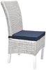4er Set Beautissu Stuhlkissen Loft SK Dunkelblau Bild 2