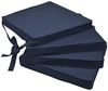 4er Set Beautissu Stuhlkissen Loft SK Dunkelblau Bild 5