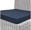 4er Set Beautissu Stuhlkissen Loft SK Dunkelblau Bild 3