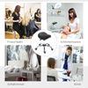 Drehhocker rollen höhenverstellbar – Bürostuhl, Hocker Kunstleder, Drehstuhl Gaslift, mobil für Salon, Praxis & Homeoffice Bild 2