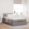 vidaXL Ottoman-Bett mit Matratze & LEDs Taupe 120x200 cm Stoff 3312219 Bild 4