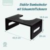 Relaxdays Toilettenhocker aus Bambus Bild 4