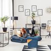 Relaxdays Sitzhocker mit Stauraum, faltbar, MDF hellgrau, 38 x 38 x 38 cm Bild 3