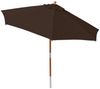 anndora-sonnenschirm Sonnenschirm 3m rund Knickbar Dreh-Kipp-Mechanismus, braun, Seilzugmechanik Bild 4