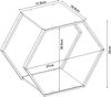 Regalset Tand 3-tlg. Stahl Schwarz [en. casa] Bild 2