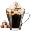 KONZEPT Teeglas mit Henkel XL Set 360 ml Kaffeegläser Transparent Glühweingläser, 6-tlg, Set 4/6 tlg. für Heiße Getränke, spülmaschinenfest Bild 3