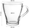 KONZEPT Teeglas mit Henkel XL Set 360 ml Kaffeegläser Transparent Glühweingläser, 6-tlg, Set 4/6 tlg. für Heiße Getränke, spülmaschinenfest Bild 4