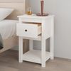 vidaXL Nachttische 2 Stk. Weiß 40x35x61,5 cm Massivholz Kiefer 821732 Bild 4