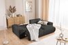 S-Style Möbel Ecksofa Mollis mit Schlaffunktion und Bettkasten aus Plüschcord, mit Wellenfederung Bild 4