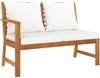vidaXL 6-tlg. Garten-Lounge-Set mit Auflagen Creme Massivholz Akazie 3057774 Bild 5