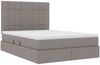 vidaXL Aufbewahrungsbett mit Matratze Taupe 140 x 200 cm Polyester 3371787 Bild 5
