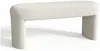 Vente-unique - DUZIMA Sitzbank Stoff Weiß - B 42 cm x H 46 cm x L 110 cm Bild 3