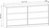 AX LIVING Schlafzimmer Kommode Mormanno K6S – 181 cm, Eiche Cremona Bild 3