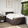 vidaXL Boxspringbett mit Matratze Dunkelbraun 120x200 cm Stoff 3288172 Bild 4