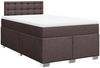 vidaXL Boxspringbett mit Matratze Dunkelbraun 120x200 cm Stoff 3288172 Bild 3