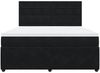 vidaXL Boxspringbett mit Matratze Schwarz 180x200 cm Samt 3292408 Bild 4