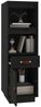 Highboard, BuffetSchrank, Büroschrank Schwarz 34x40x108,5 cm Massivholz Kiefer Bild 4