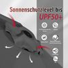Sekey Sonnenschirm 400 x 220 cm Doppelsonnenschirm mit Kurbel, Groß Gartenschirm, UPF50+, LxB: 400,00x220,00 cm, Ohne/mit 50kg Ständer, UV 50+, wasserdicht, belüftet Bild 3