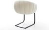 Freischwinger Jada-Flex Teddystoff Beige Freischwinger flach Schwarz Taschenfederkern Bild 5