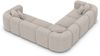 Polster Ecksofa Venturia L Form - Bouclestoff - Pearl Bild 4