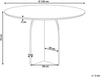 Esstisch YARRA Dunkelbraun 120 cm 120 cm Bild 2