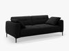 Micadoni Sofa Bemy 3-Sitzer Samt Schwarz Bild 2