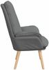 vidaXL Sessel Dunkelgrau 69 x 74 x 93 cm Stoff und Sperrholz 42001851 Bild 5