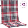 vidaXL Gartenstuhlauflagen für Niedriglehner 2 Stk. 100x50x3 cm 314152 Bild 2