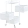 Rollwagen Sunndal mit 3 Ebenen 64,5x27x27cm Weiß [en. casa] Bild 5