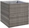 vidaXL Pflanzkübel Grau 80x80x80 cm Poly Rattan 319177 Bild 2