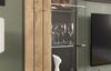 Xonox 'Freno' Wohnwandkombination, 4-teilig, Holzwerkstoff grau / nox eiche, 290 x 40 x 194 cm Bild 5