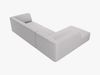 Micadoni 4-Sitzer Modular Sofa Ruby Links Strukturierter Stoff Ottawa Hellgrau Bild 5