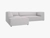 Micadoni 4-Sitzer Modular Sofa Ruby Links Strukturierter Stoff Ottawa Hellgrau Bild 3