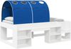 vidaXL Hochbett für Kinder mit Stauraum 3 Stk. Weiß und Blau 3423595 Bild 2