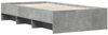 vidaXL Bettgestell Betongrau 100x200 cm Holzwerkstoff 3295670 Bild 4