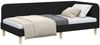 vidaXL Eckbettgestell Schwarz 90 x 200 cm Stoff 42016571 Bild 3