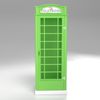 Telefonzelle Schrank – Telefonbox 1-türig in Grün Bild 2