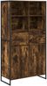 vidaXL Sideboard 2 pcs Raucharbe 81 x 36 x 150.5 cm Holzwerkstoff 3403036 Bild 2