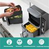 Venkuber Silikonform 2er Pack Airfryer-Silikon-Einsätze, Upgrade große Kapazität, (2-tlg), Antihaft und hochtemperaturbeständig Bild 3