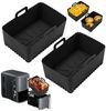 Venkuber Silikonform 2er Pack Airfryer-Silikon-Einsätze, Upgrade große Kapazität, (2-tlg), Antihaft und hochtemperaturbeständig Bild 5