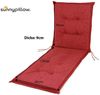 sunnypillow Liegenauflage für Gartenliege, Polyester rot, 190 x 60 x 9 cm Bild 3