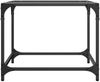 vidaXL Couchtische mit Glasplatte 2 Stk. Transparent 50x50x40 cm Stahl 845967 Bild 4
