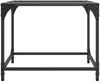 vidaXL Couchtische mit Glasplatte 2 Stk. Transparent 50x50x40 cm Stahl 845967 Bild 5